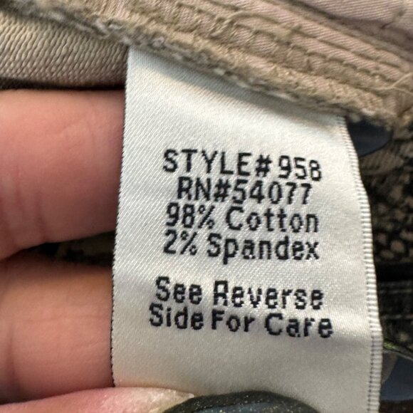 Cabi Snake Print  Reptile Skinny Jeans Size 4 #958 - Picture 8 of 9